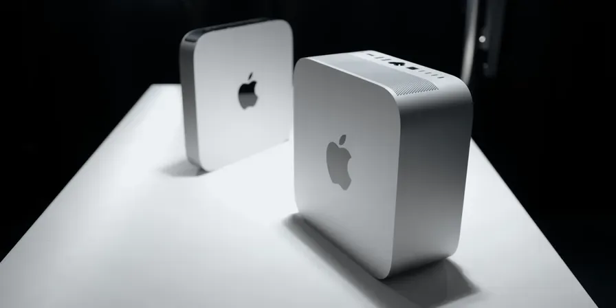 Apple Mac Studio M2 Ultra & M2 Pro Mac Mini Front-Top View