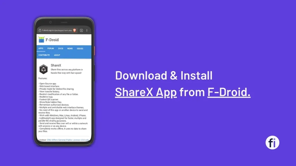 ShareX File Transfer App for Android
